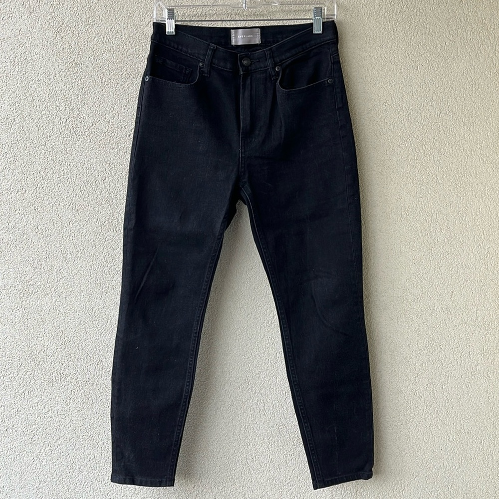 Everlane The High Rise Black Denim - 28 Ankle